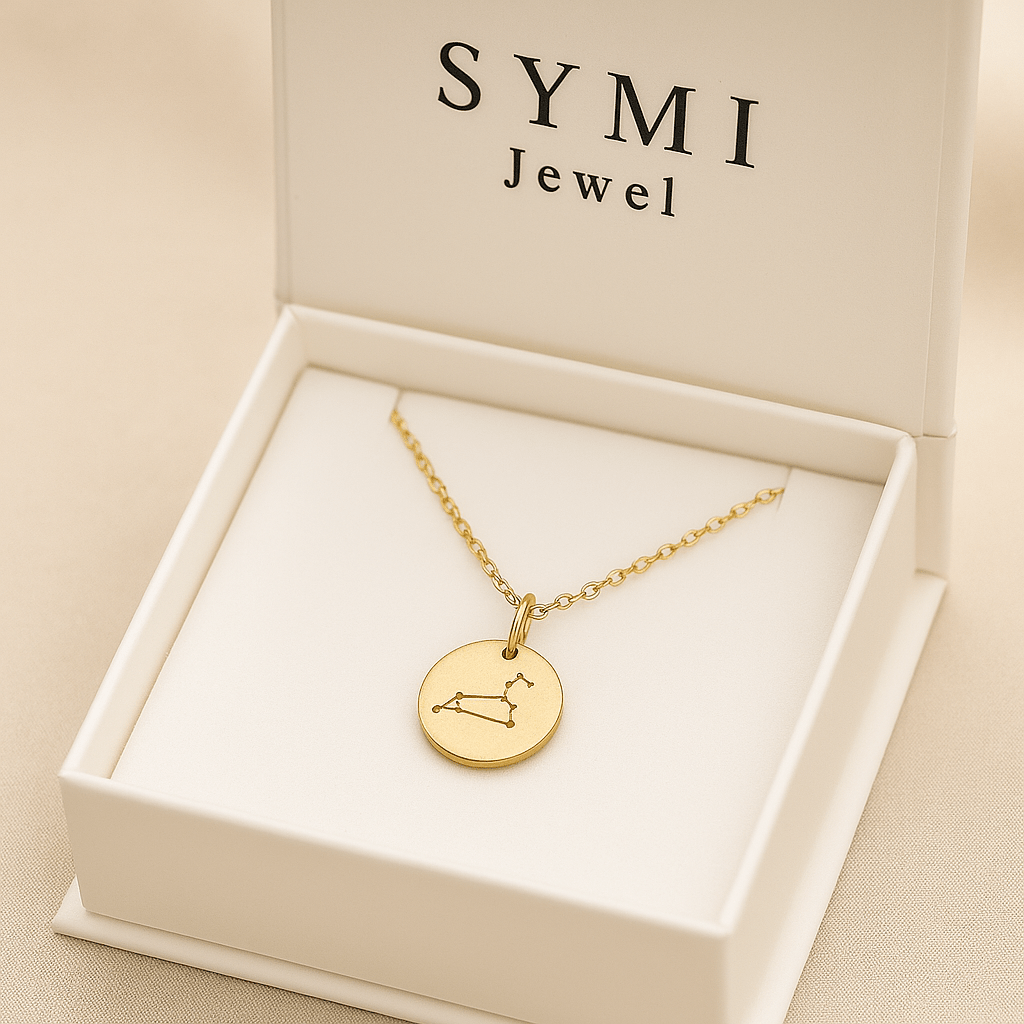 14K Gold - Plated Sterling Silver Zodiac Charm Necklace - SYMI JEWEL