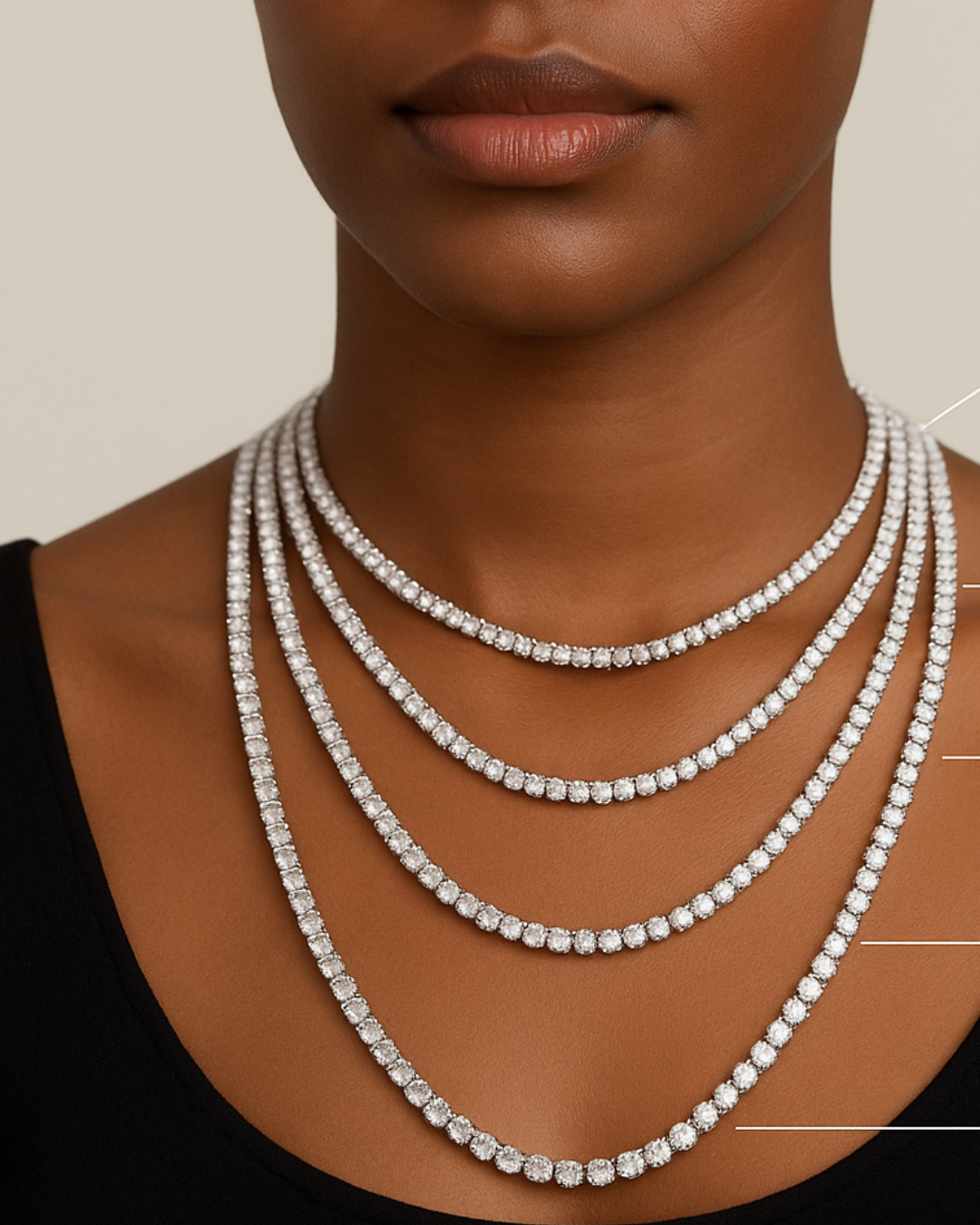 925 sterling silver and round-cut lab-grown diamonds, worn on a model’s neck and styled for everyday luxury.
moissanite tennis necklace
925 sterling silver moissanite necklace
lab-grown diamond necklace
GRA certified necklace
luxury moissanite jewelry
tennis necklace for men and women
real moissanite tennis chain
ethical diamond necklace
unisex moissanite necklace
affordable luxury jewelry
anniversary gift necklace
celebrity-inspired necklace anniversary gift necklace
celebrity-inspired necklace