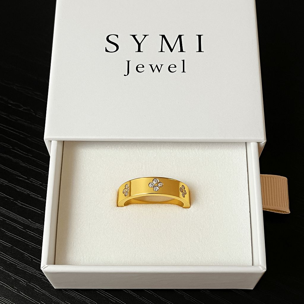 925 Sterling Silver Fleur Eternity Ring - SYMI JEWEL