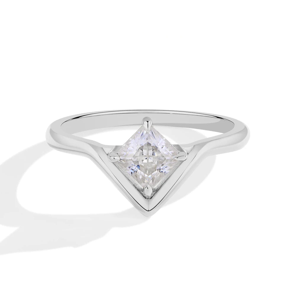 SYMI Jewel 0.8CT Princess Cut Moissanite Ring - SYMI JEWEL