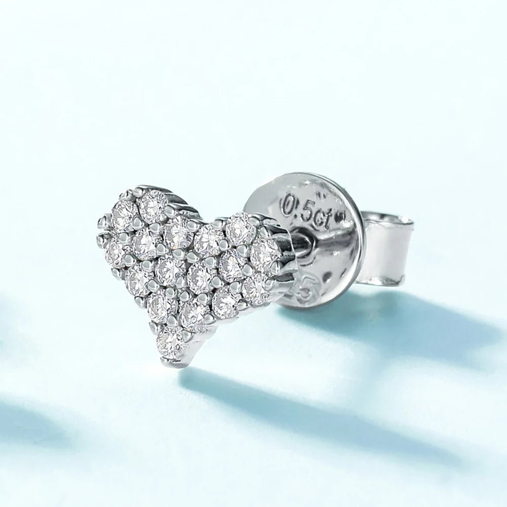 SYMI Jewel Moissanite Heart Necklace and Earrings - SYMI JEWEL
