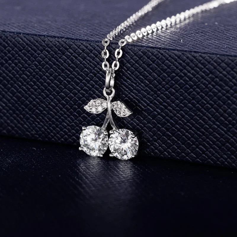 SYMI Jewel Pink Moissanite 925 Sterling Silver Pendant Necklace - SYMI JEWEL