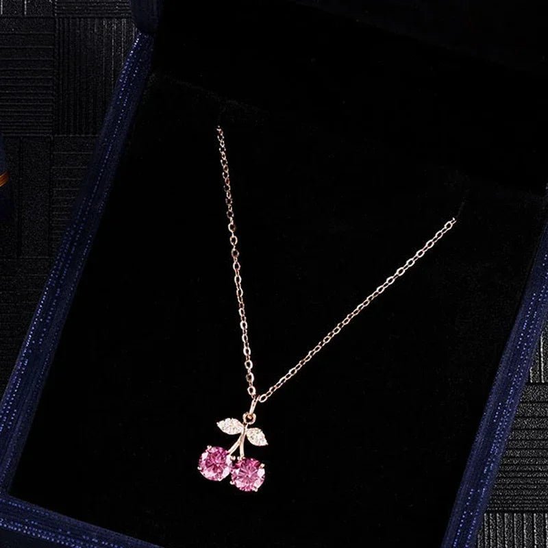 SYMI Jewel Pink Moissanite 925 Sterling Silver Pendant Necklace - SYMI JEWEL