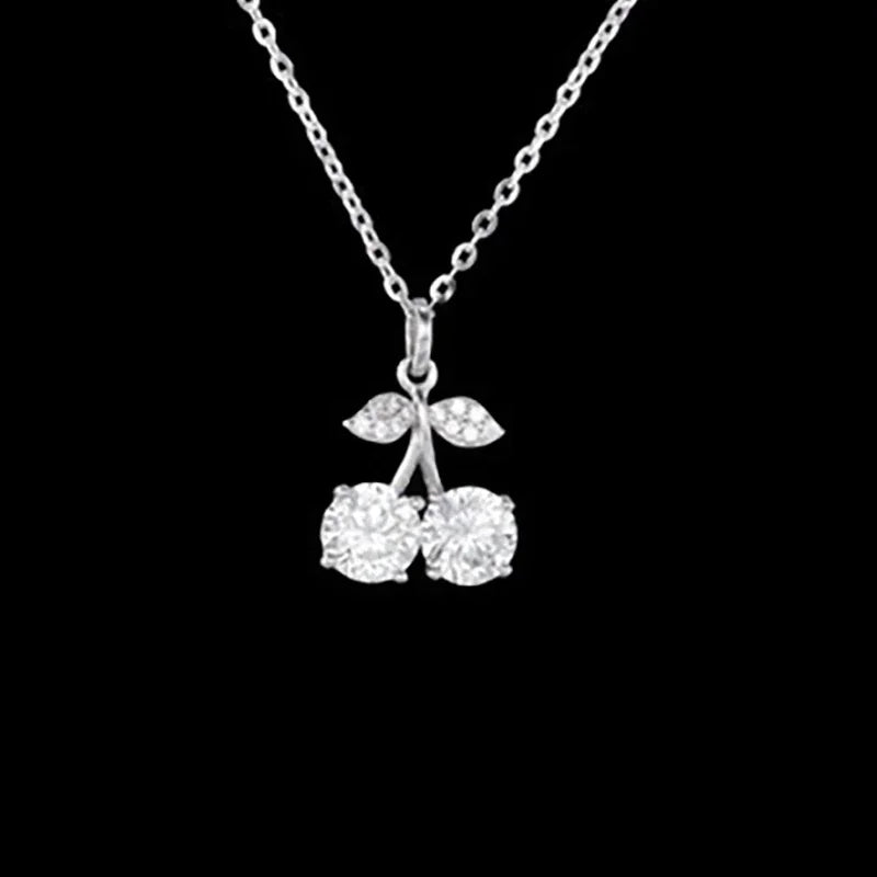 SYMI Jewel Pink Moissanite 925 Sterling Silver Pendant Necklace - SYMI JEWEL