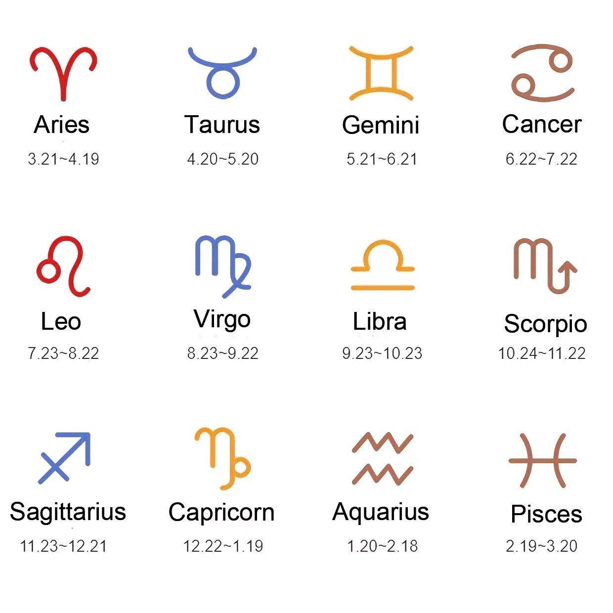Zodiac Pendant Necklace