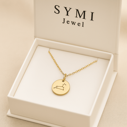14K Gold - Plated Sterling Silver Zodiac Charm Necklace - SYMI JEWEL