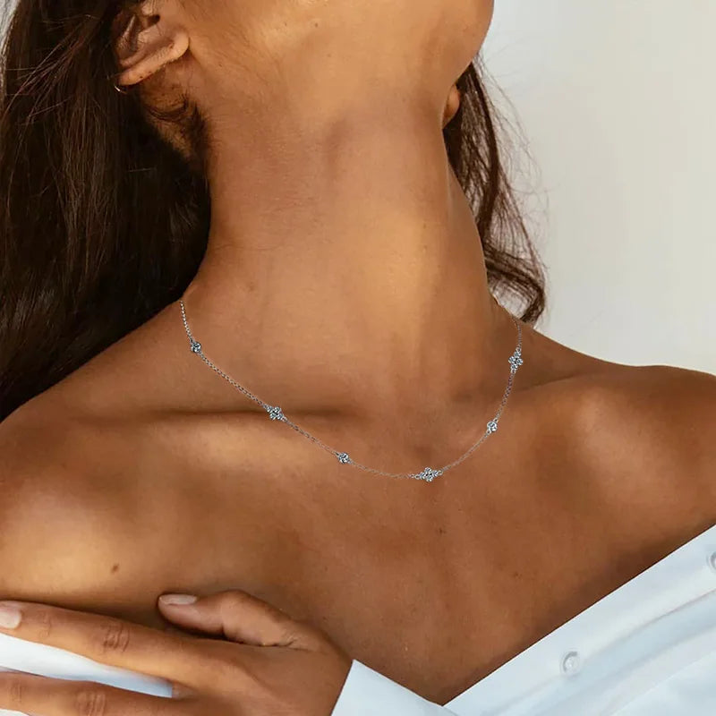 Moissanite choker necklace

D color moissanite

925 sterling silver dainty necklace

Symi Jewel moissanite jewelry

Affordable diamond alternative

Layered charm necklace

Everyday luxury necklace

