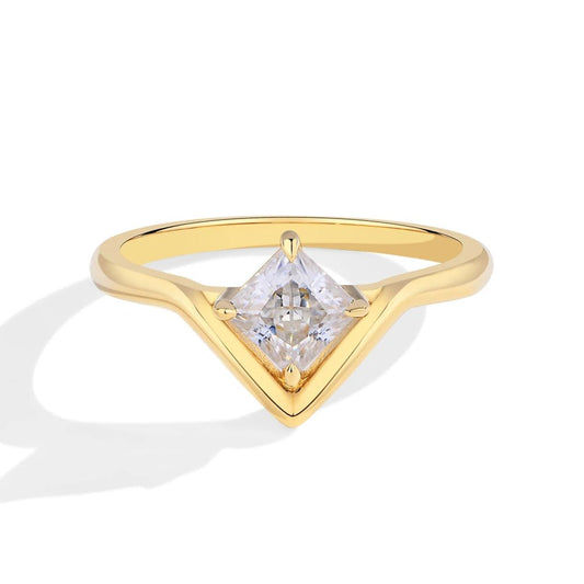 SYMI Jewel 0.8CT Princess Cut Moissanite Ring - SYMI JEWEL
