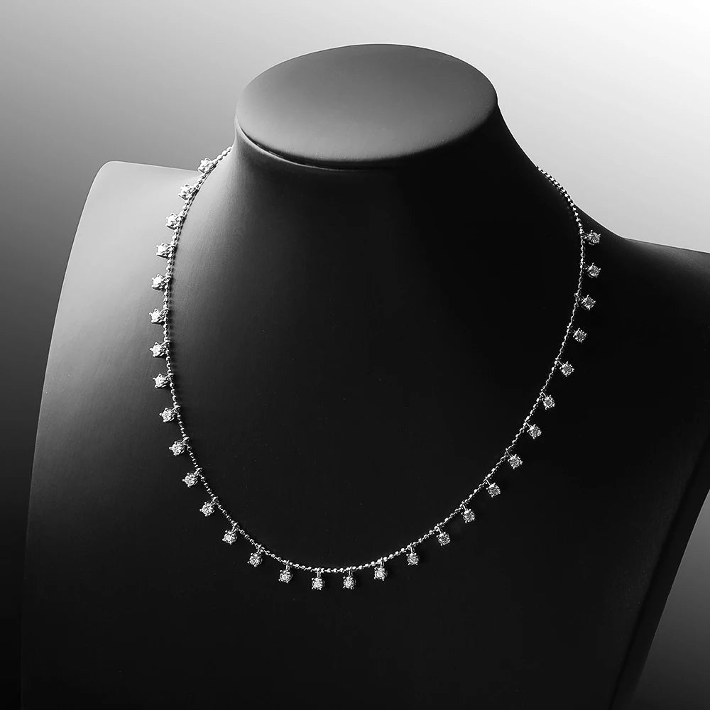 SYMI Jewel Chérie 30” Moissanite Drop Necklace - SYMI JEWEL