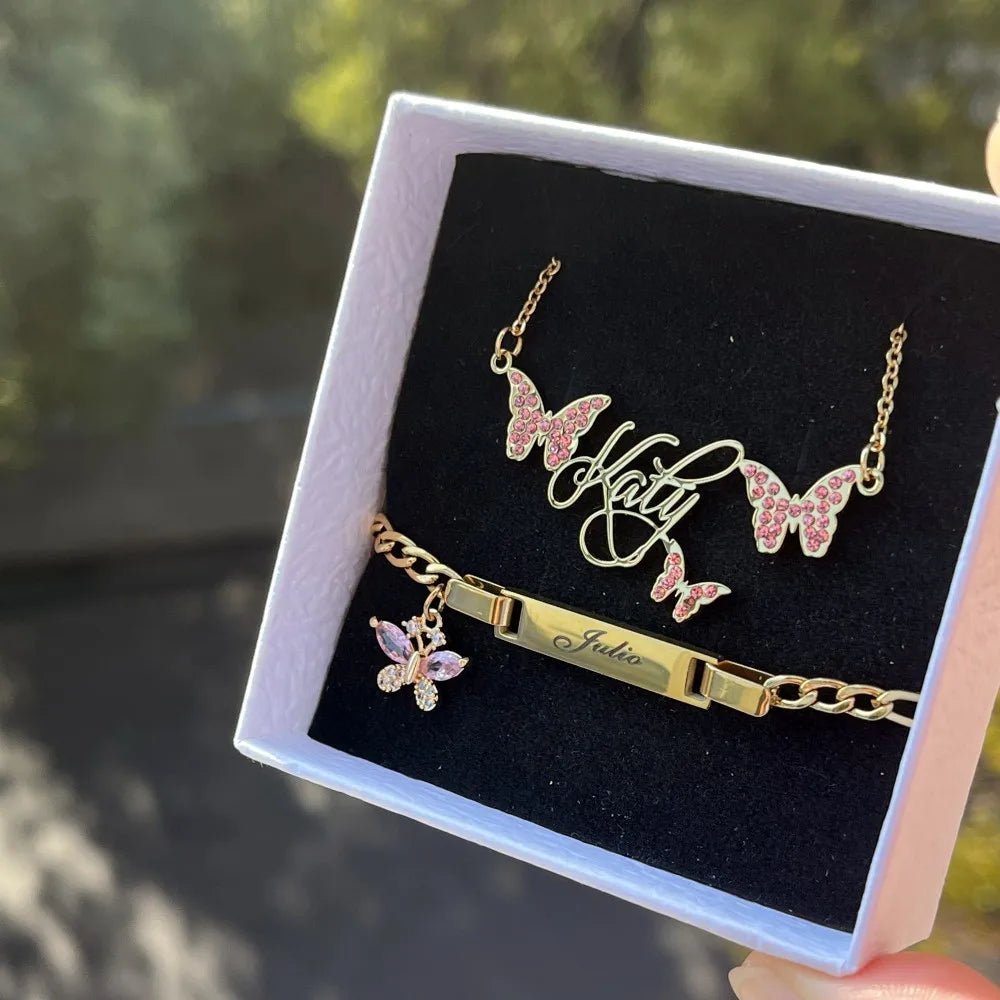 SYMI Jewel Custom Butterfly Name Bracelet - SYMI JEWEL