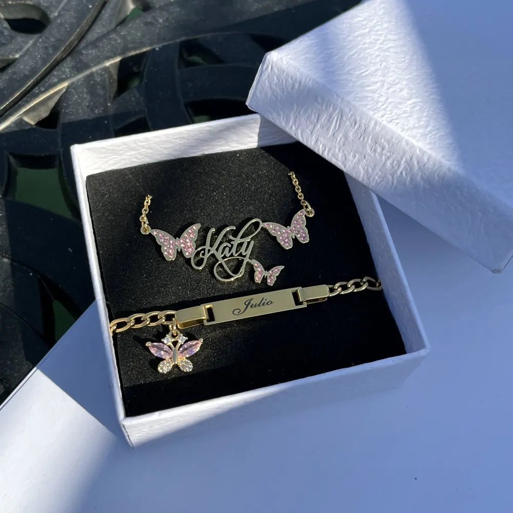 SYMI Jewel Custom Butterfly Name Bracelet - SYMI JEWEL