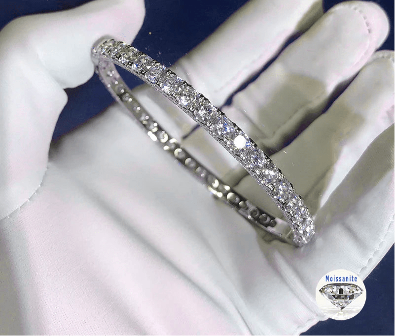 SYMI Jewel Moissanite Tennis Bangle - SYMI JEWEL