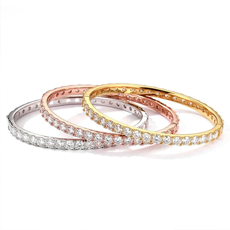 SYMI Jewel Moissanite Tennis Bangle - SYMI JEWEL