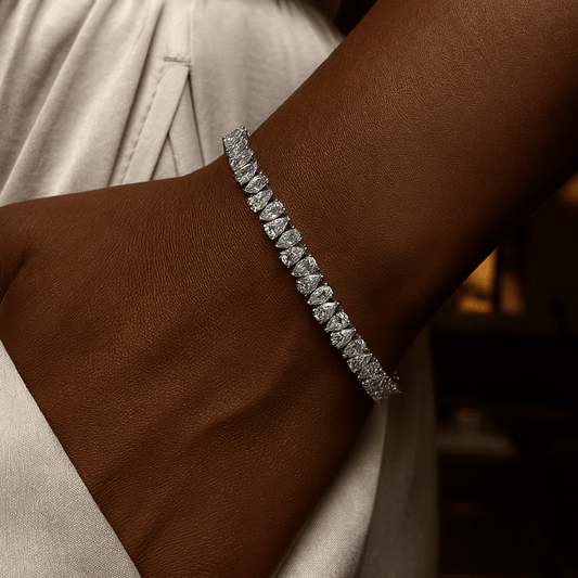 SYMI Jewel Pear Cut Moissanite Tennis Bracelets - SYMI JEWEL