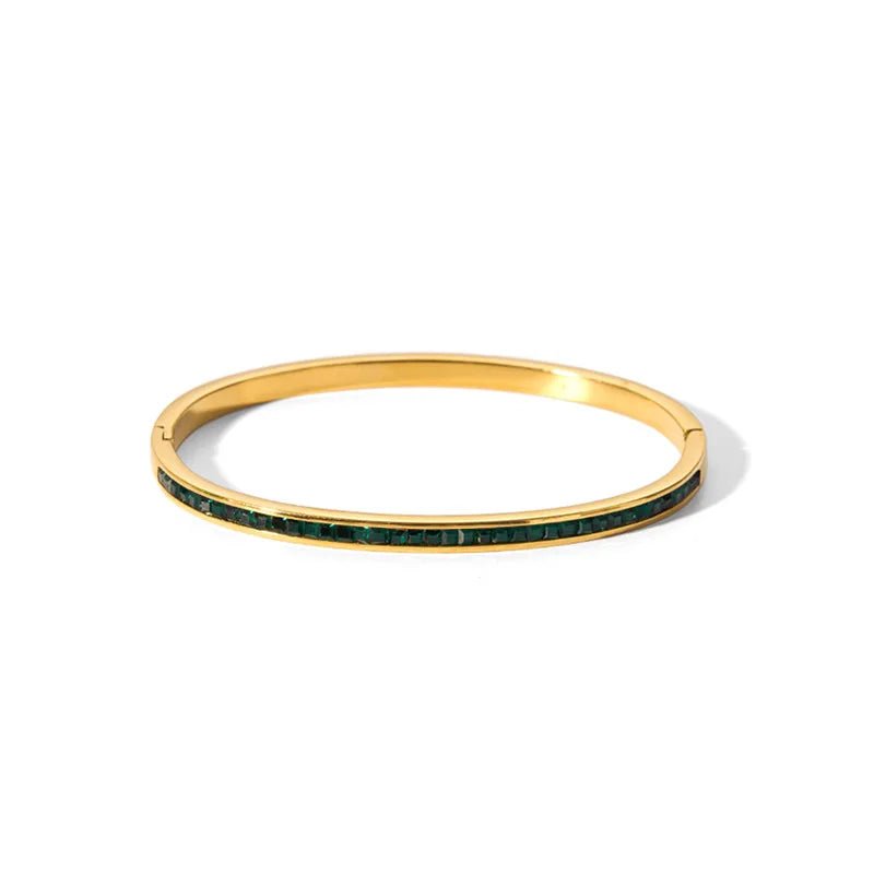 Tarnish - Free Stainless Steel Gold Bangle - SYMI JEWEL