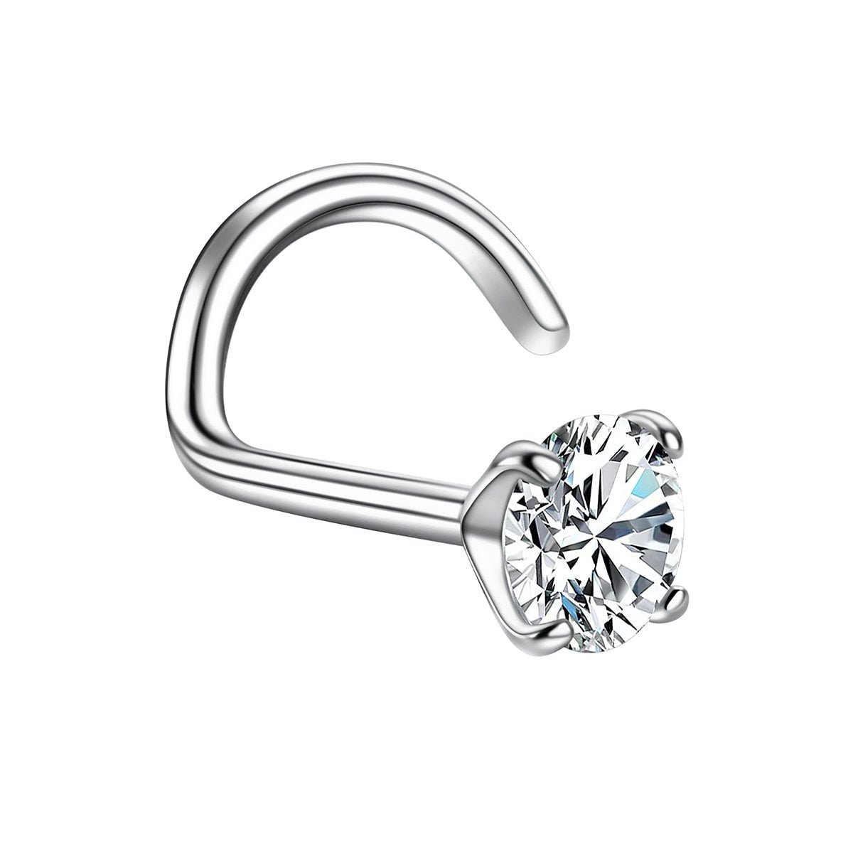 Moissanite Nose Ring