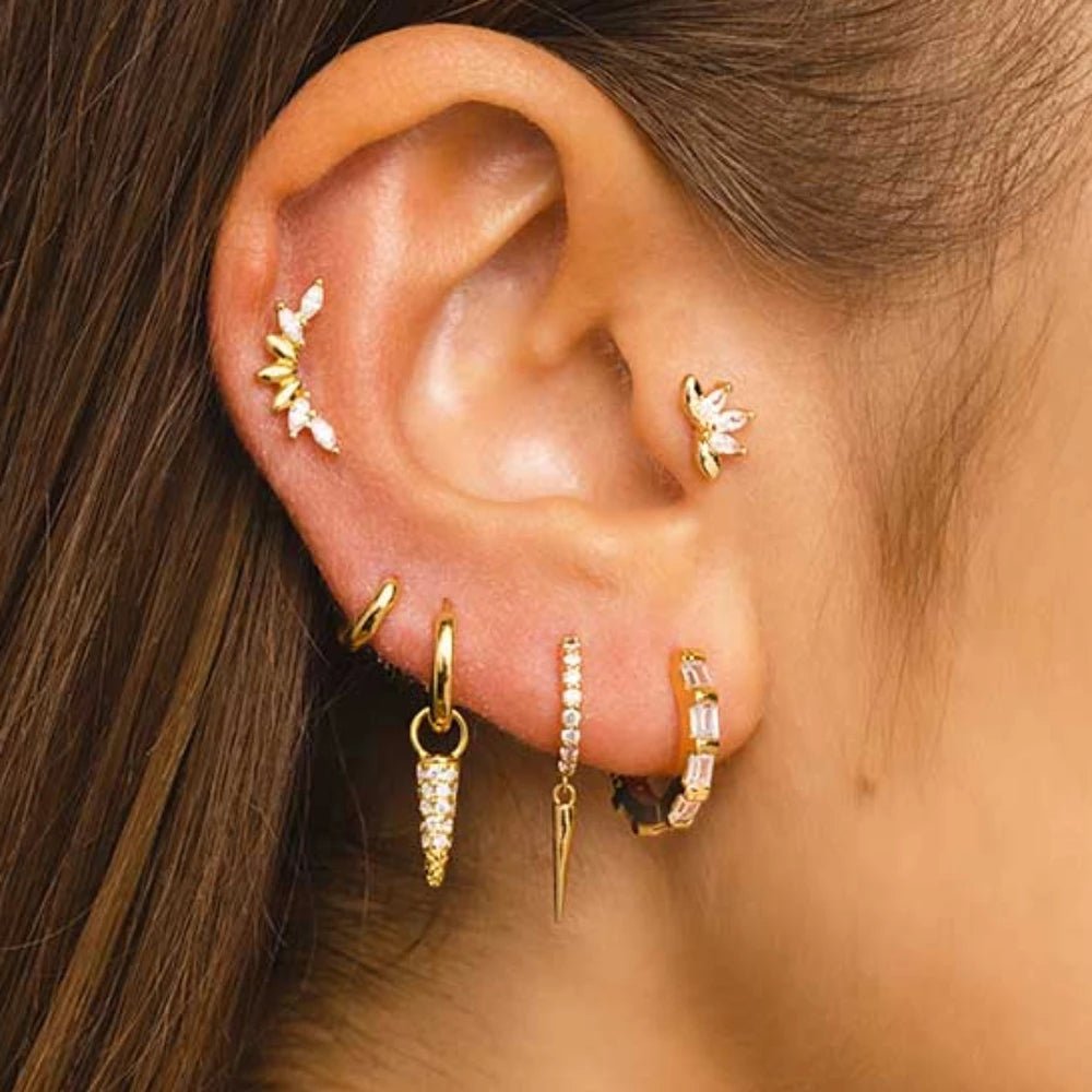 925 Sterling Silver Stud Earrings - SYMI JEWEL