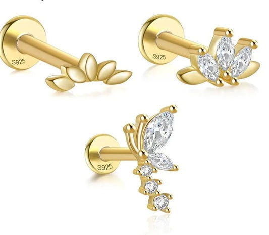 925 Sterling Silver Stud Earrings - SYMI JEWEL