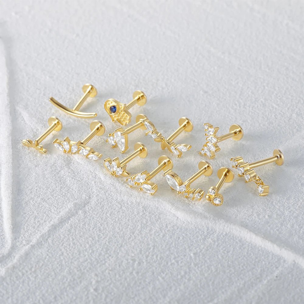 925 Sterling Silver Stud Earrings - SYMI JEWEL
